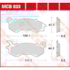 TRW Plaquettes de frein MCB833 Allround organique
