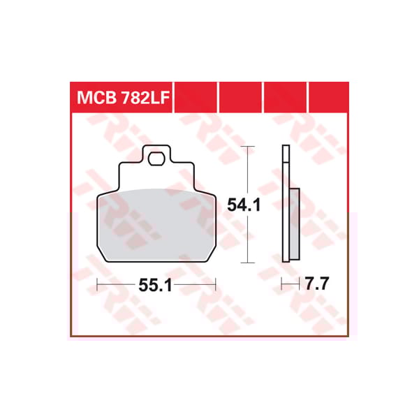 TRW Plaquettes de frein MCB782 Allround organique