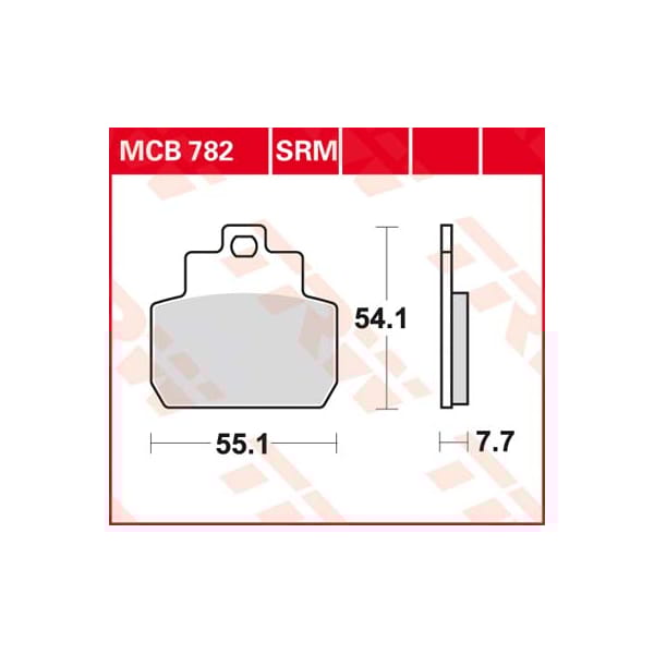 TRW Plaquettes de frein MCB782SRM Sinter maxi scooter
