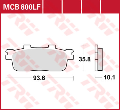 Kit Pastiglie Freno TRW MCB510 Organiche Per Moto: Ceramiche Per Assale Posteriore Daelim E Altre