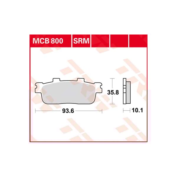 TRW Brake pads MCB800SRM Sinter maxi scooter