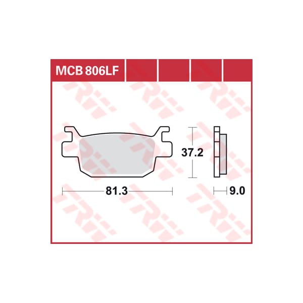 TRW Plaquettes de frein MCB806 Allround organique