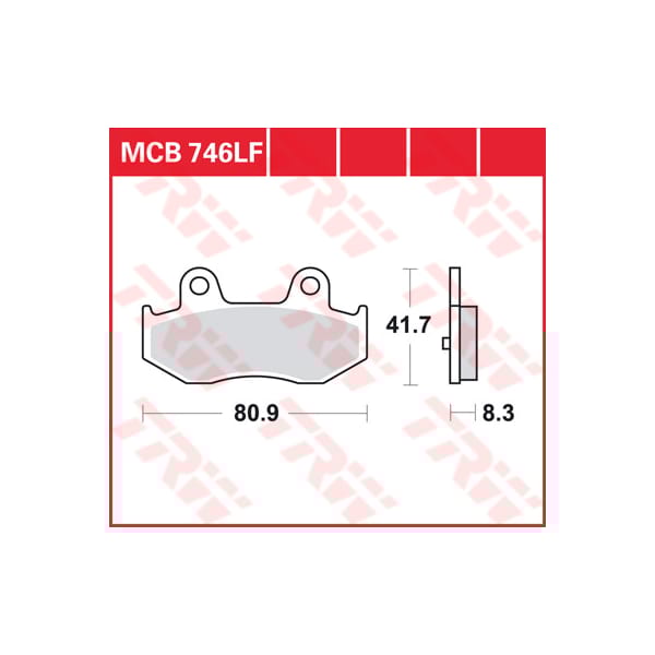 TRW Brake pads MCB746 Allround organic