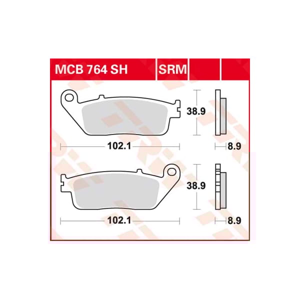 TRW Plaquettes de frein MCB764SRM Sinter maxi scooter