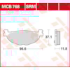 TRW Plaquettes de frein MCB768SRM Sinter maxi scooter