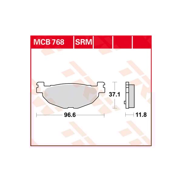 TRW Plaquettes de frein MCB768SRM Sinter maxi scooter