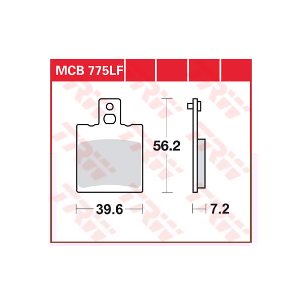 TRW Brake pads MCB775 Allround organic