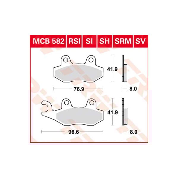 TRW Brake pads MCB582SH Sinter street