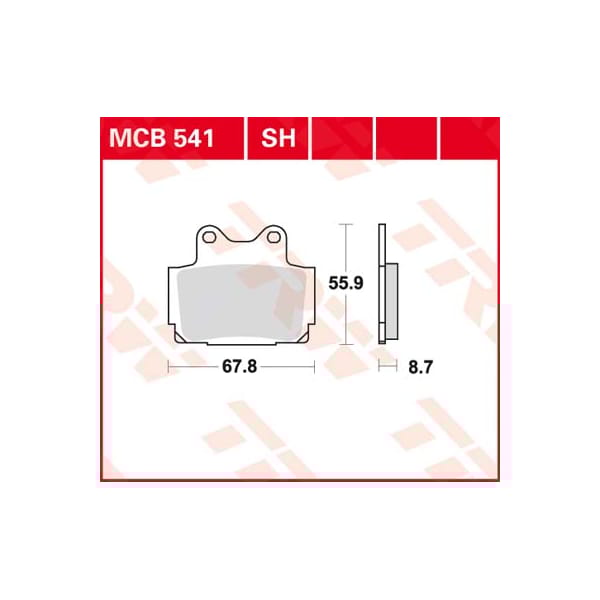 TRW Plaquettes de frein MCB541SH Sinter street