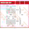 TRW Brake pads MCB828SV Sinter street