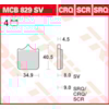 TRW Brake pads MCB829SV Sinter street