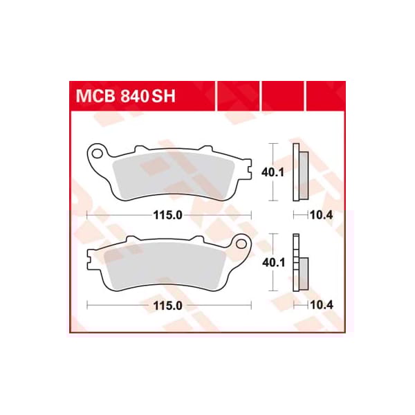 TRW Plaquettes de frein MCB840SH Sinter street
