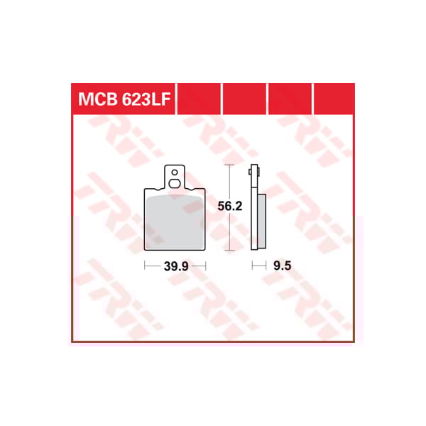 TRW Plaquettes de frein MCB623 Allround organique