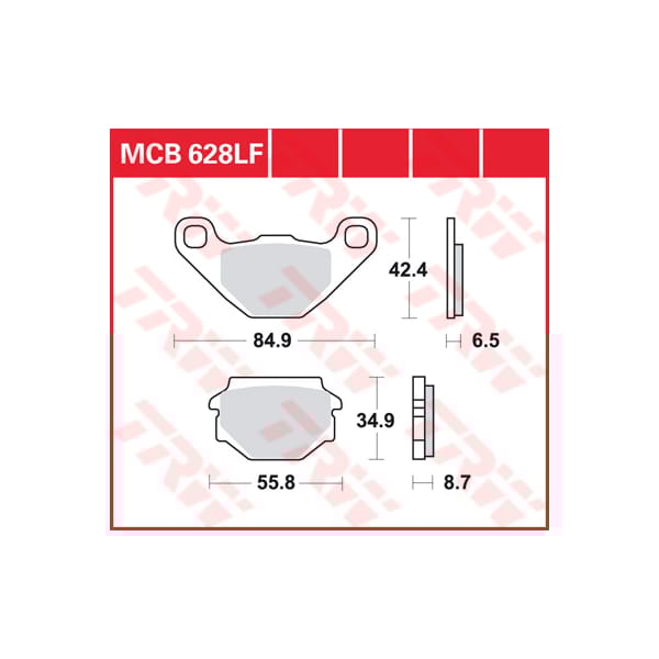 TRW Brake pads MCB628 Allround organic
