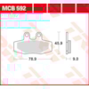 TRW Plaquettes de frein MCB592 Allround organique