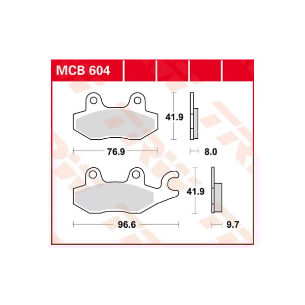 TRW Brake pads MCB604 Allround organic