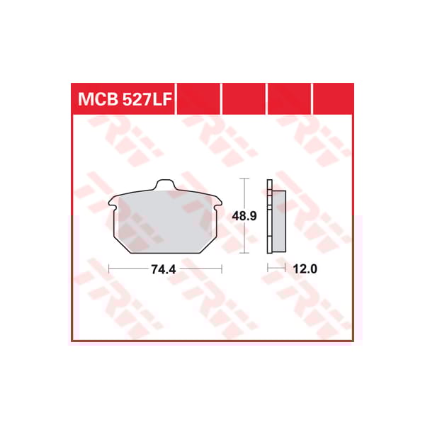 TRW Brake pads MCB527 Allround organic