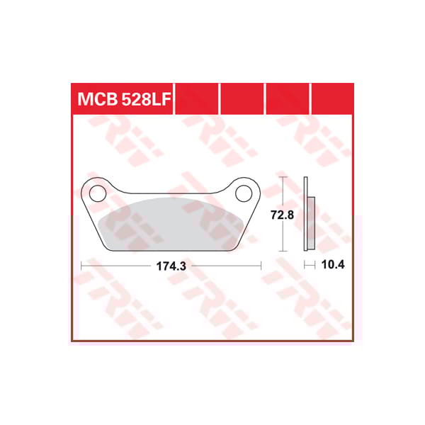 TRW Brake pads MCB528 Allround organic