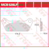 TRW Plaquettes de frein MCB528 Allround organique