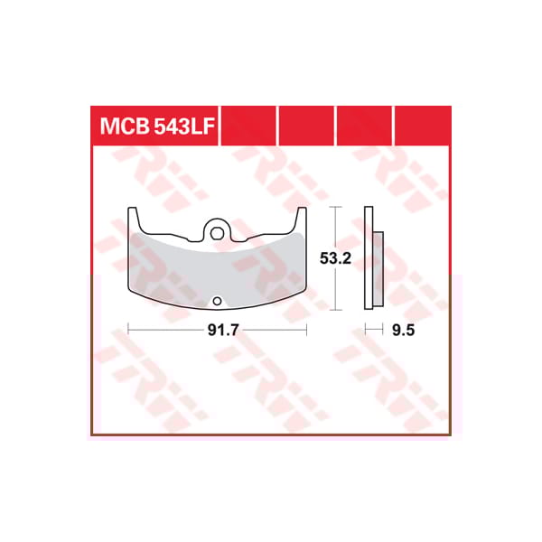TRW Plaquettes de frein MCB543 Allround organique