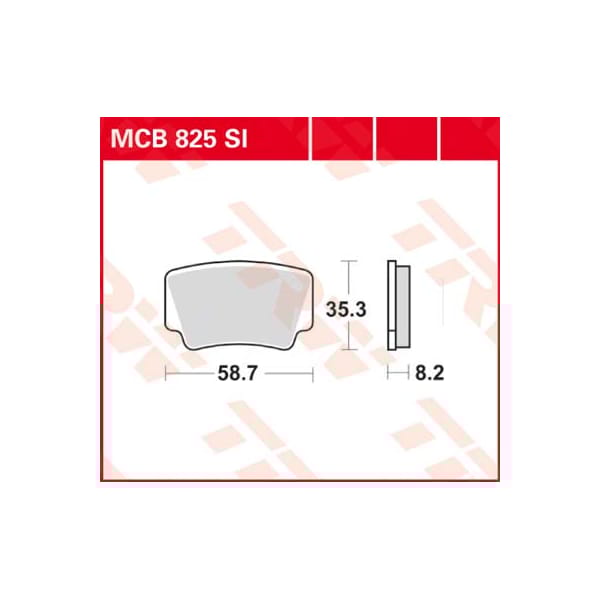 TRW Plaquettes de frein MCB825SI Sinter offroad