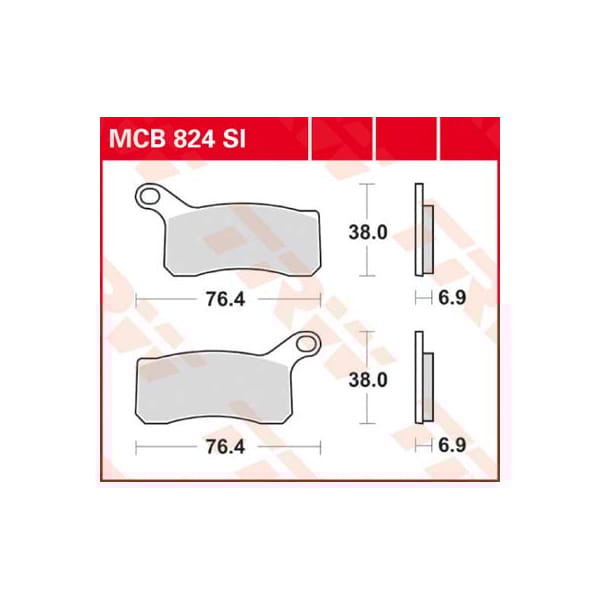 TRW Plaquettes de frein MCB824SI Sinter offroad