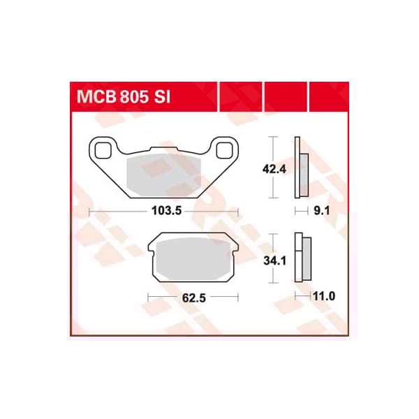 TRW Brake pads MCB805SI Sinter offroad