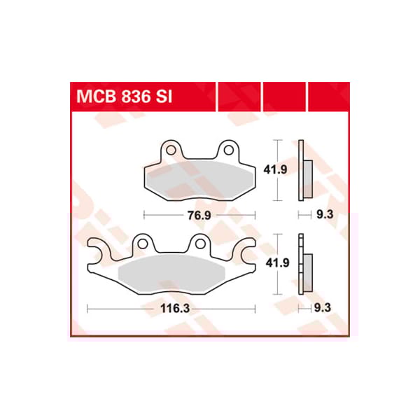 TRW Plaquettes de frein MCB836SI Sinter offroad