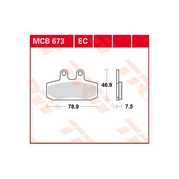 TRW Plaquettes de frein MCB673EC Organique