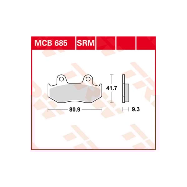 TRW Plaquettes de frein MCB685SRM Sinter maxi scooter
