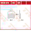 TRW Brake pads MCB674EC Organic