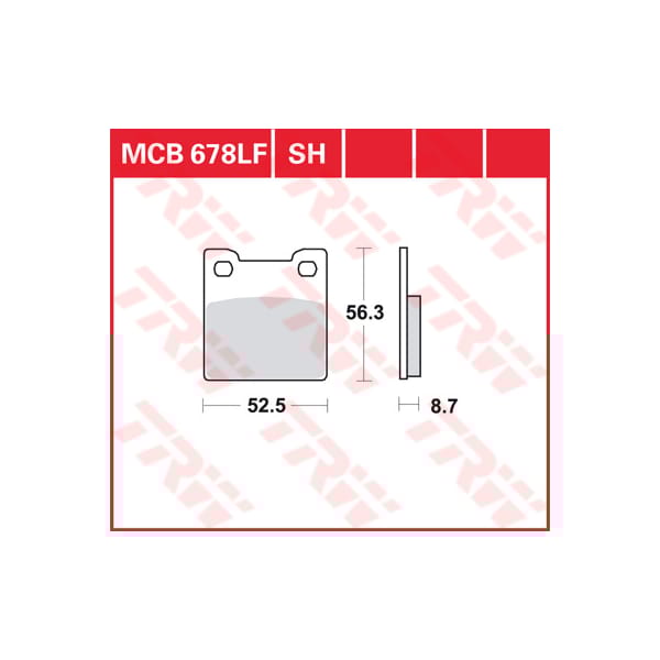 TRW Brake pads MCB678 Allround organic