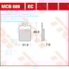 TRW Plaquettes de frein MCB688EC Organique