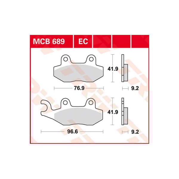 TRW Plaquettes de frein MCB689EC Organique
