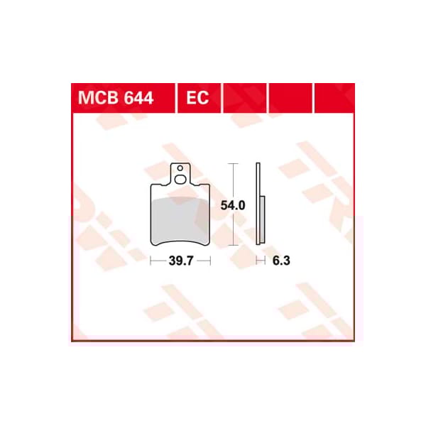 TRW Plaquettes de frein MCB644EC Organique