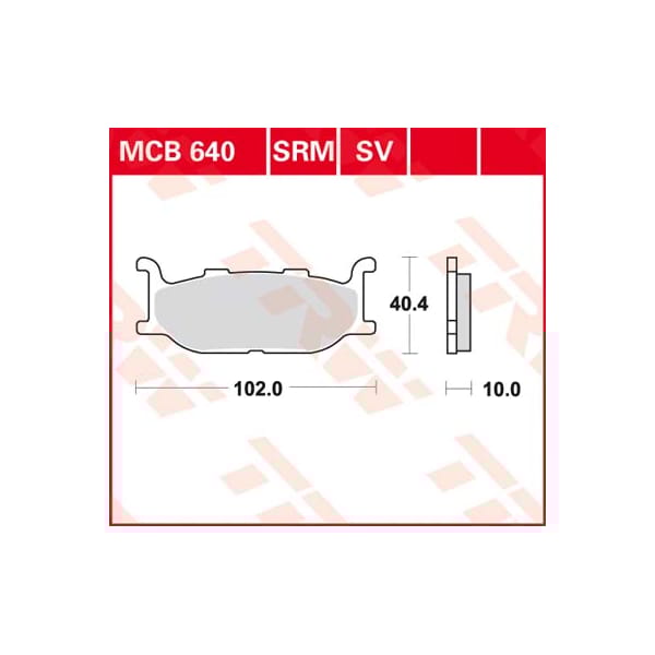 TRW Plaquettes de frein MCB640SRM Sinter maxi scooter