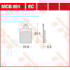 TRW Plaquettes de frein MCB651EC Organique