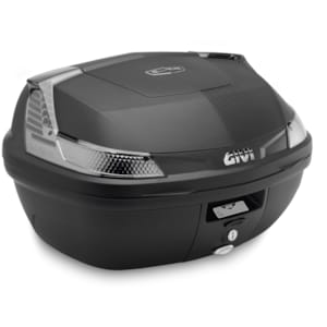 Top boxes and side GIVI B47 Blade Monolock Case smoked reflectors, black cover