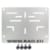 License plate brackets RAD European licence holder Aluminum