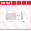 TRW Brake pads MCB73 Allround organic