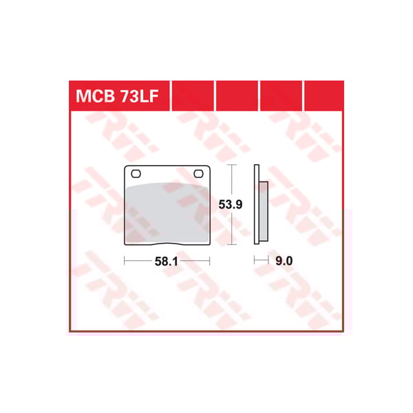 TRW Brake pads MCB73 Allround organic