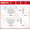 TRW Plaquettes de frein MCB517 Allround organique