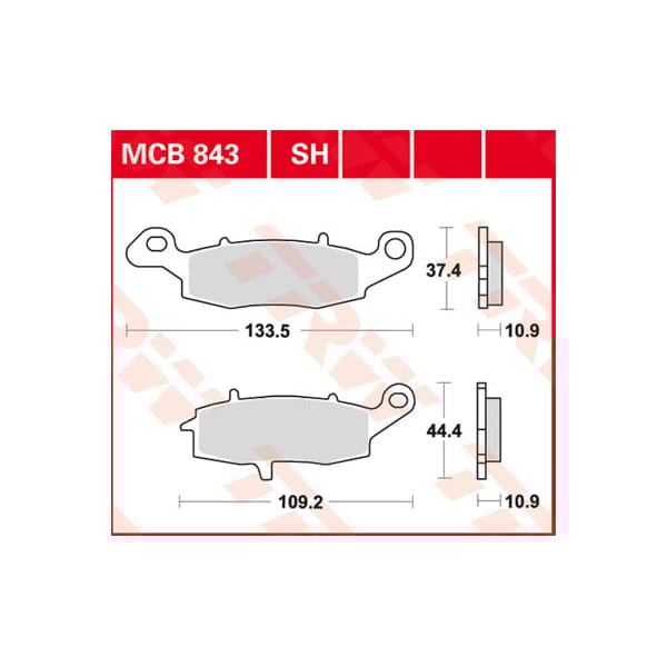 TRW Brake pads MCB843SH Sinter street