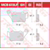 TRW Plaquettes de frein MCB672EC Organique