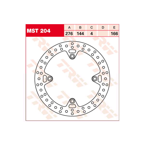TRW Remschijf MST204
