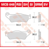 TRW Plaquettes de frein MCB648SV Sinter street