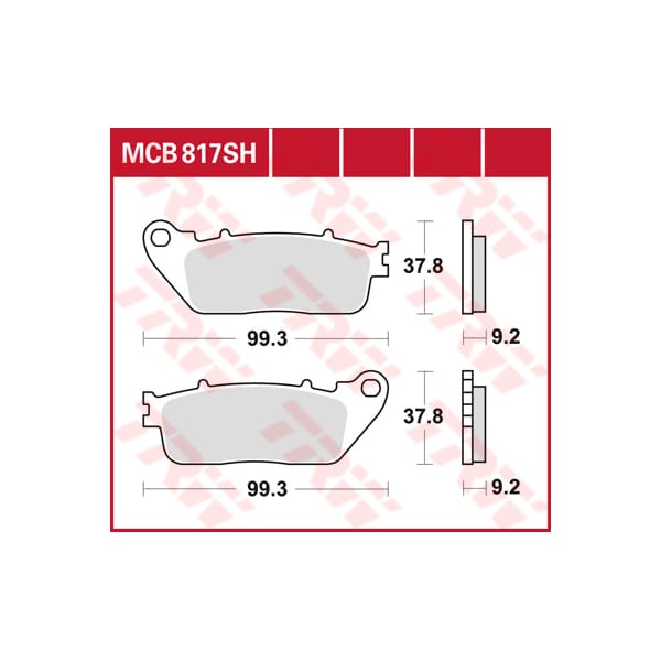 TRW Brake pads MCB817SH Sinter street