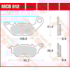TRW Brake pads MCB812 Allround organic
