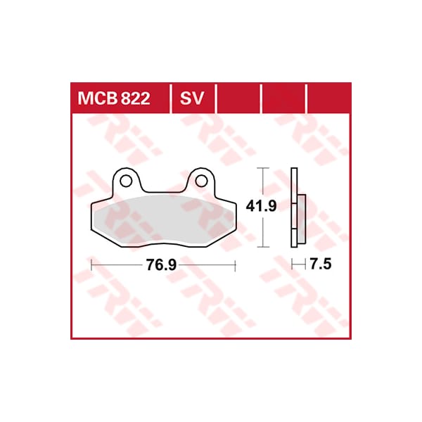 TRW Brake pads MCB822SV Sinter street