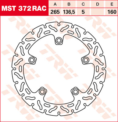 TRW remschijven Remschijf MST372RAC